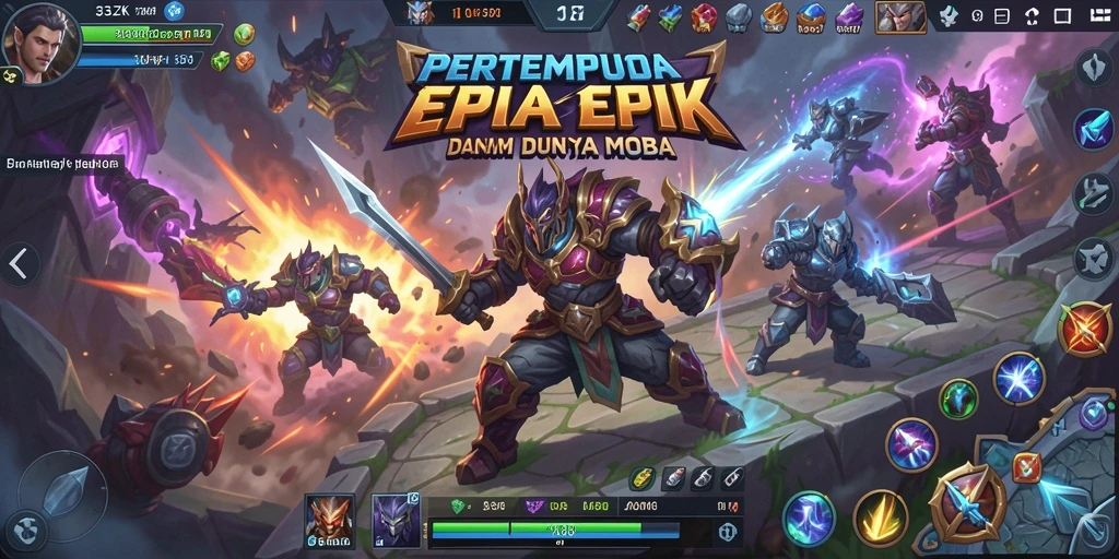 Tampilan gameplay seru di 33ZK, menunjukkan aksi pertempuran tim.