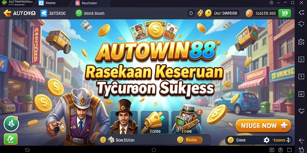 Tampilan gameplay <strong>AUTOWIN88</strong> yang menarik saat membangun bisnis Tycoon.
