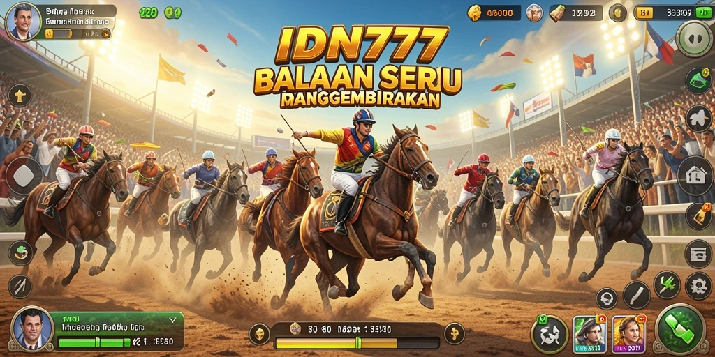 Tampilan gameplay IDN777 yang seru dan menegangkan dalam balapan.