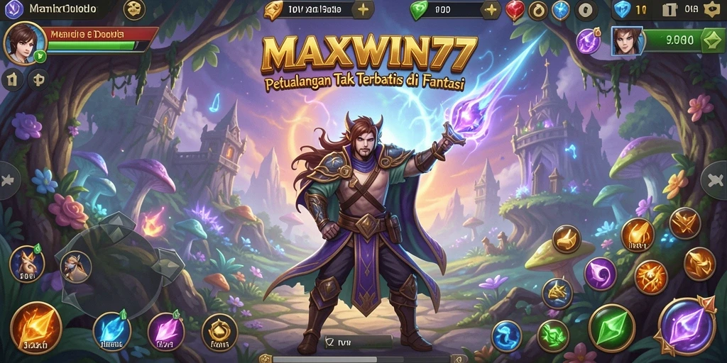 Tangkapan layar gameplay epik dari MAXWIN77 di dunia petualangan.