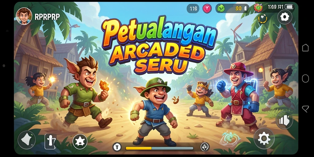 Tampilan gameplay seru dari RPRPRP yang penuh tantangan.