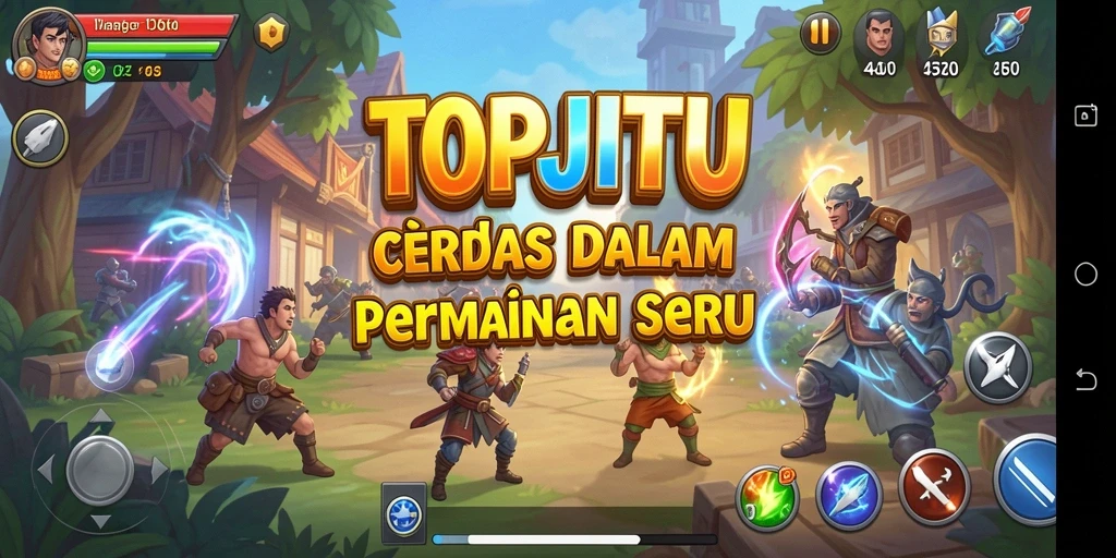 Tampilan gameplay TOPJITU yang seru dan interaktif.